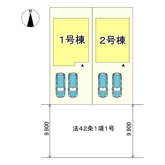 【区画図】 | 姫路市広畑区小松町2期/全2棟