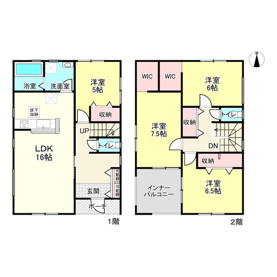【間取り】 | 姫路市広畑区小松町2期/全2棟