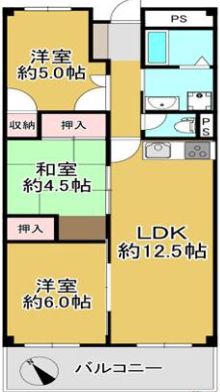 ユニハイム明石の間取り