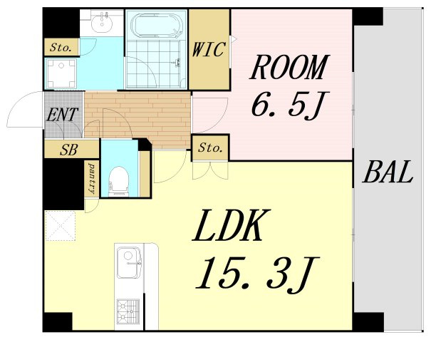 プレサンス東淀川駅前プローシェ　仲介手数料無料の間取り