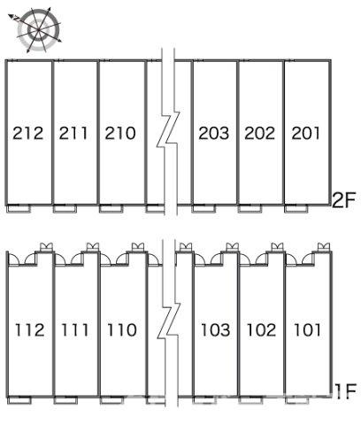 レオパレスＺの区画図