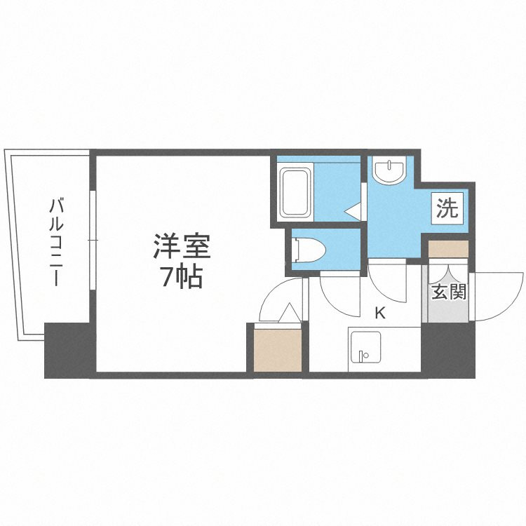 アドバンス難波ラシュレの間取り