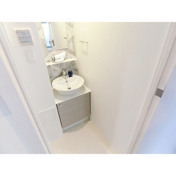 エスリード大阪上本町グリーズの洗面所