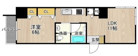 CITY　SPIRE日本橋高津の間取り