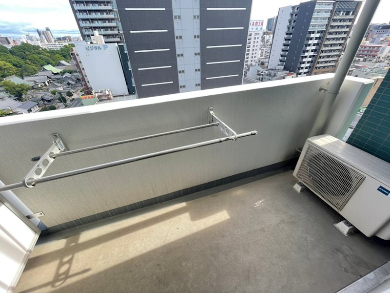 CITY　SPIRE日本橋高津のバルコニー|暖かな日差しのふりそそぐバルコニー