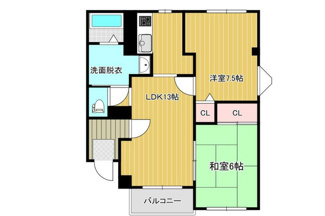【間取り】 | パストラル・グリーン　A棟 | 2LDK