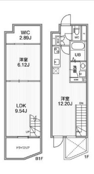 ALTERNA早稲田の間取り