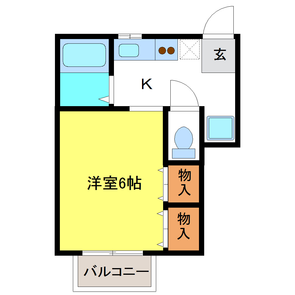 プチパレス銀杏の間取り