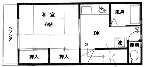 灘北通4丁目貸テラスハウスの間取り