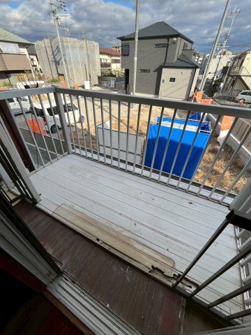 上大市3丁目テラスハウスのバルコニー