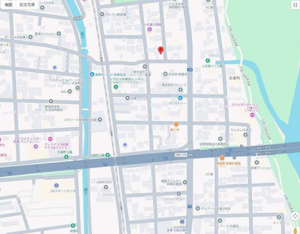 【中古】前橋市石倉町4丁目　４LDKの地図