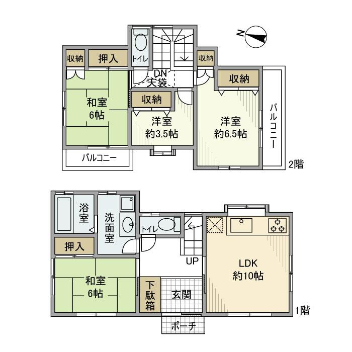 渡戸戸建の間取り