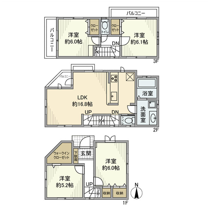 瀬ヶ崎戸建の間取り