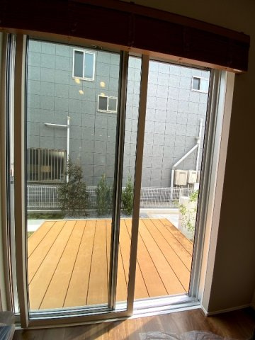 中央戸建のバルコニー