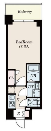 S-RESIDENCE難波大国町dominaの間取り