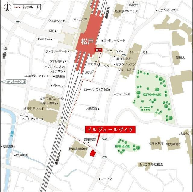 イルジェールヴィラの地図