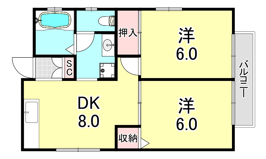 ティーズ潮見台の間取り