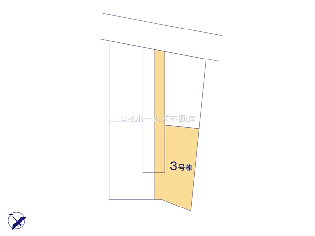 【区画図】 | 名古屋市守山区大字上志段味字茂中443-2『仲介料無料』新築戸建て | 3号棟