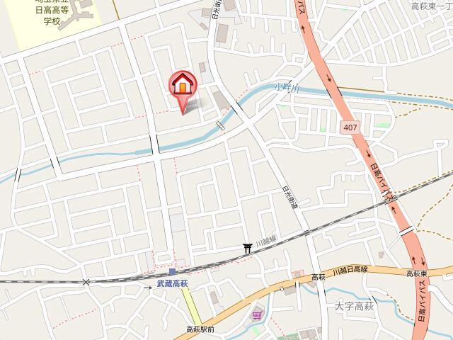 グリーンエコビレッジの地図