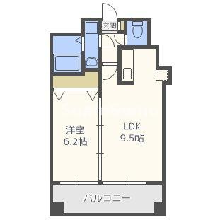 アーデンタワー立売堀の間取り