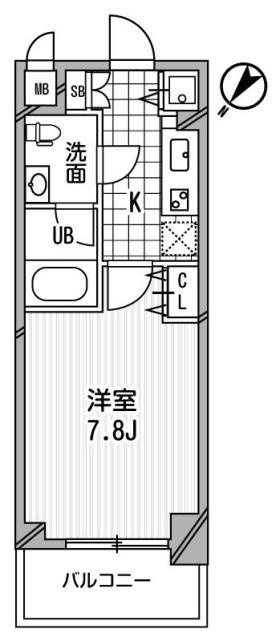 アーデン京町堀ウエストの間取り