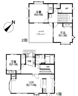 【間取り】 | 上尾市弁財　中古戸建て