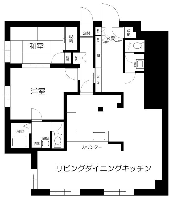 ルミナス東浦和の間取り