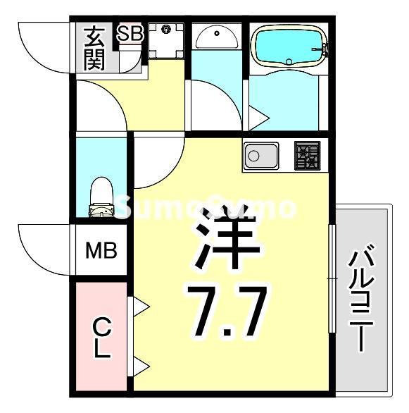AILE南塚口Vの間取り