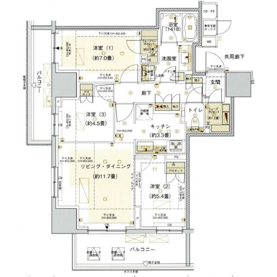 【間取り】 | ウエリス覚王山法王町