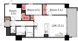 【間取り】 | ル・マージュ新町