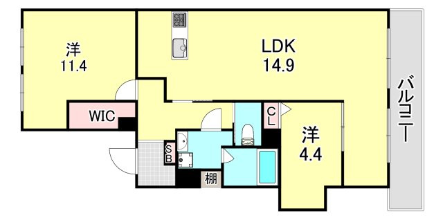 アプリーレ住吉本町の間取り