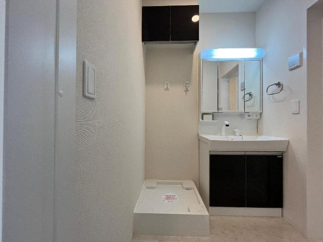 西宮市山口町下山口　アパート新築工事の設備|洗濯機置場（イメージ）