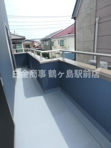 鶴ヶ島市上広谷新築戸建のバルコニー