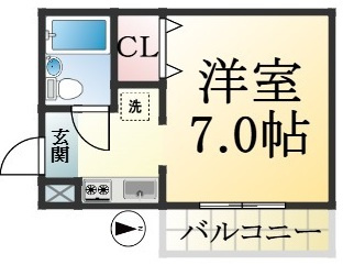 エクレールハイツ須磨浦の間取り