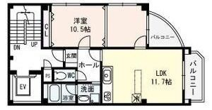 MAISON D'・ANGLE（メゾン ドゥ アングル）の間取り