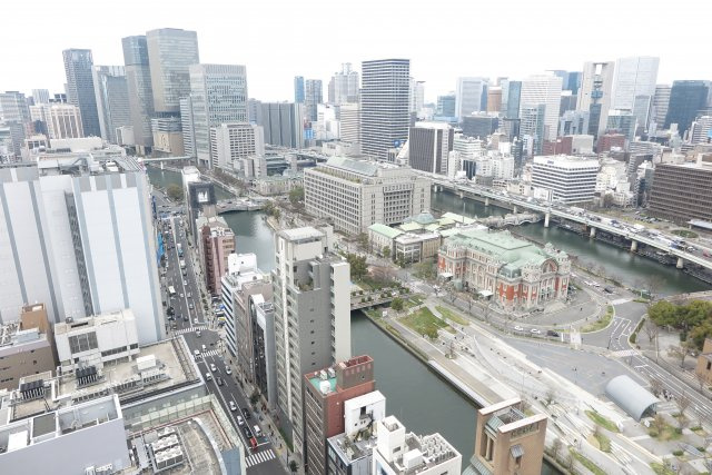 北浜ミッドタワーの展望