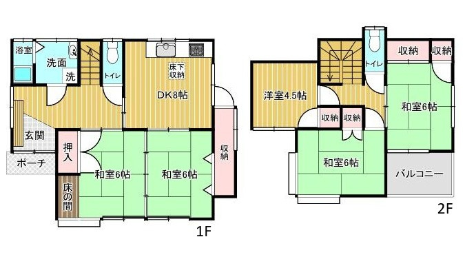 安佐南区上安７丁目の間取り