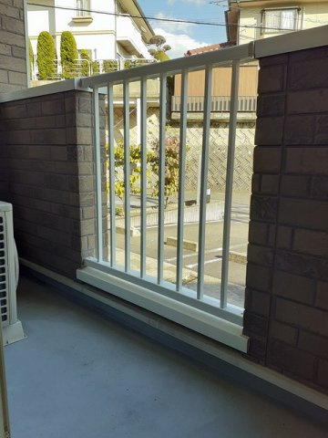 シャトーＫＩＮＫＩ　Ｃのバルコニー|バルコニーからの眺めを楽しみながら食事をしませんか