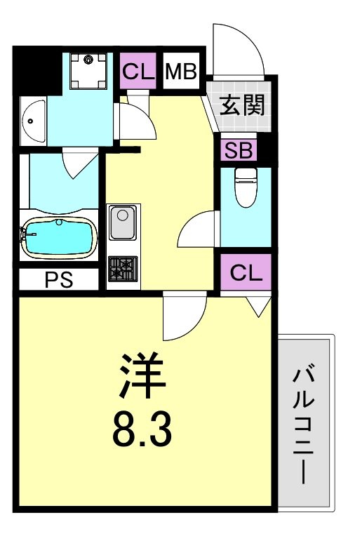 UresidenceUESHIOの間取り