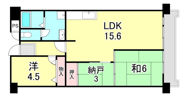 UR武庫川 32号棟の間取り