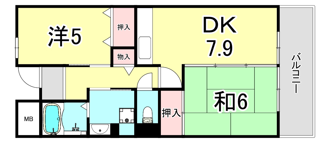 UR浜甲子園さくら街　4号棟の間取り