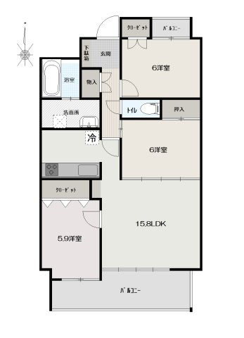 ポレスター潮新町の間取り