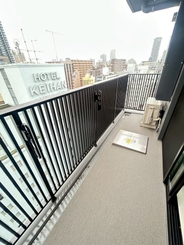 アーバネックス天満橋Frontのバルコニー