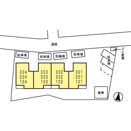 スクエア船堀の区画図