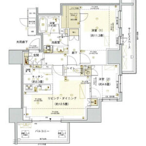 【間取り】 | ウエリス覚王山法王町