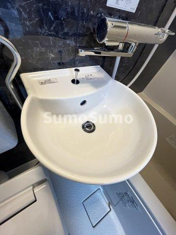 グレイスマンション2番館の洗面所|スペースが確保できる洗面所です