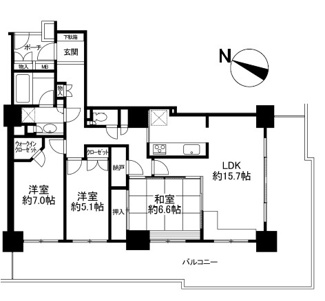 【間取り】 | パークシティ大宮セントラルタワーB棟