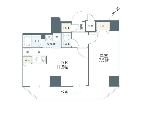 グルーブ神戸元町アリアの間取り