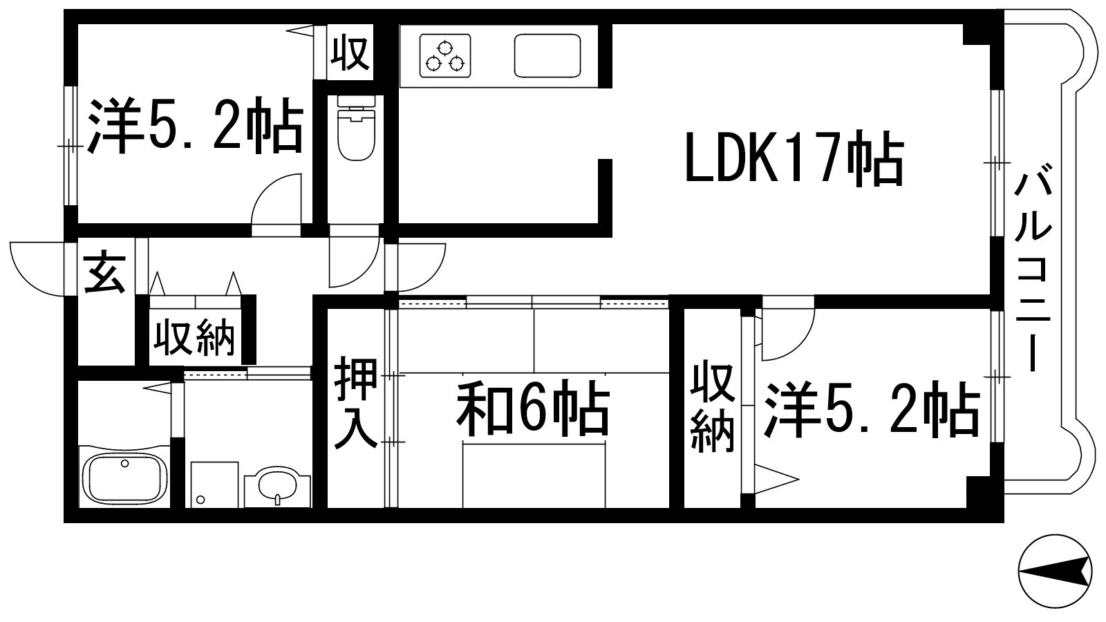 ドミールタワー幸大の間取り