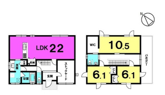 【間取り】 | 福岡県朝倉郡筑前町当所 